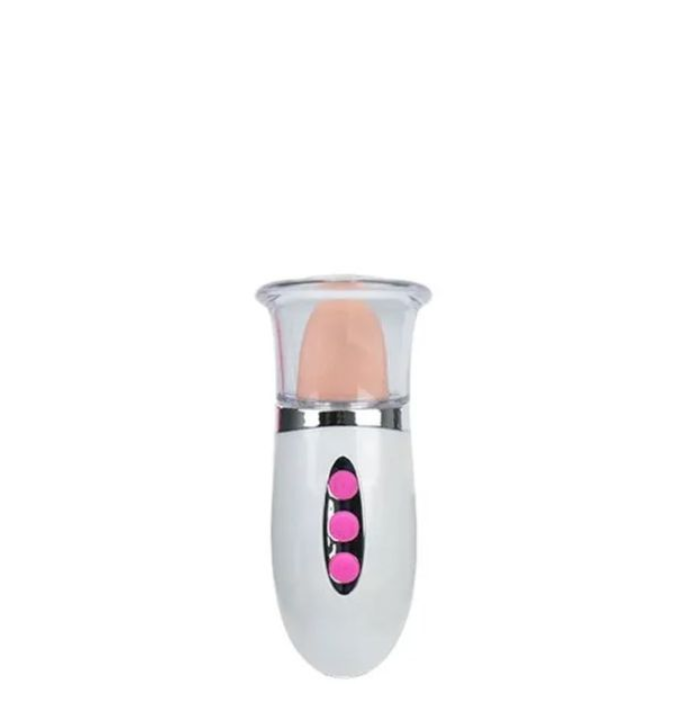 Vibrador Recarregável com Bomba de Sucção Vaginal Possui Língua Estimuladora ARABEL TONGUE