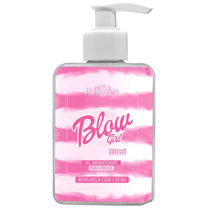 Blow Girl Gel Aromatizante Beijável Para Virilha 320ml Hot Flowers
