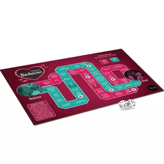 Jogo da Sedução Tabuleiro Erótico Diversão ao Cubo
