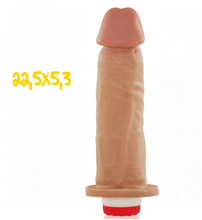 Carregar imagem no visualizador da galeria, PÊNIS REALÍSTICO COM VIBRO 22,5 X 5,3 CM JEITO SEXY