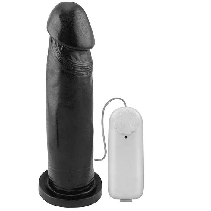 PÊNIS DE BORRACHA COM VIBRO EXTERNO 17 X 4 CM JEITO SEXY