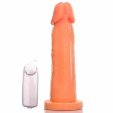 Carregar imagem no visualizador da galeria, PÊNIS DE BORRACHA COM VIBRO EXTERNO 17 X 4 CM JEITO SEXY