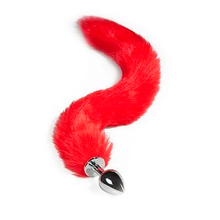 Carregar imagem no visualizador da galeria, PLUG ANAL RABO DE RAPOSA VERMELHO M IMPORT