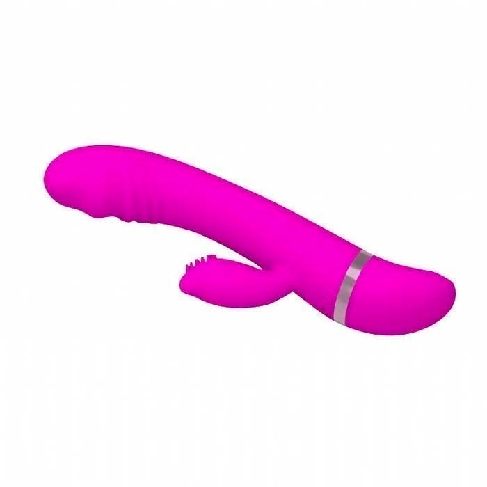 VIBRADOR DAVID EM PURO SILICONE DUPLA ESTIMULAÇÃO 30 VELOCIDADE IMPORT