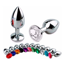 Carregar imagem no visualizador da galeria, PLUG ANAL LUXO DE METAL E PEDRAS IMPORT