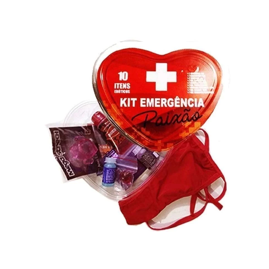 KIT EMERGÊNCIA PAIXÃO 10 EM 1 JEITO SEXY