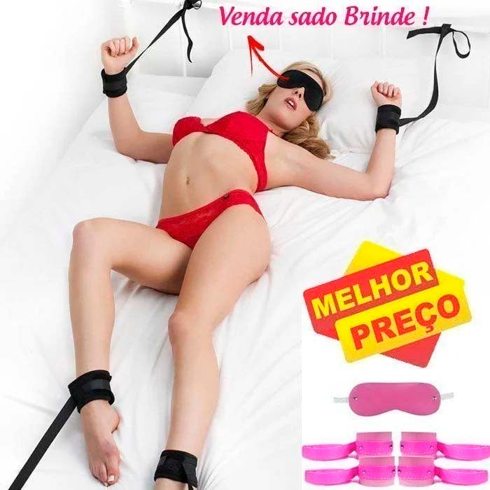 KIT TOP BONDAGE E VENDA LUXO GRÁTIS JEITO SEXY