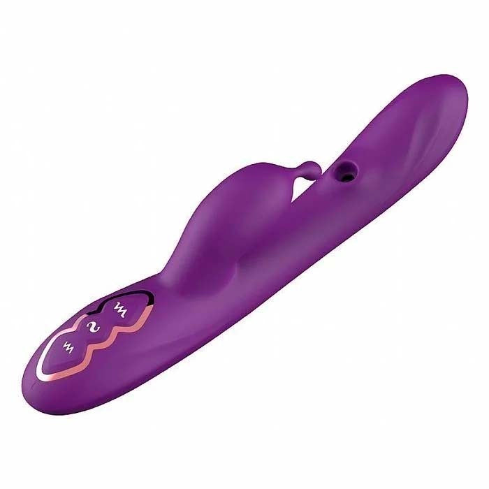 VIBRADOR E MASSAGEADOR DE PONTO G E CLITÓRIS COM PULSAÇÃO IMPORT