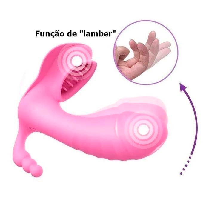 VIBRADOR ESTIMULADOR DE PONTO G E CLITÓRIS 7 VIBRAÇÕES IMPORT