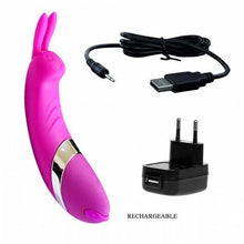Carregar imagem no visualizador da galeria, VIBRADOR BUNNY COM ESTIMULADOR CLITORIANO 12 NÍVEIS DE VIBRAÇÃO IMPORT