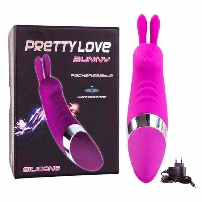 VIBRADOR BUNNY COM ESTIMULADOR CLITORIANO 12 NÍVEIS DE VIBRAÇÃO IMPORT