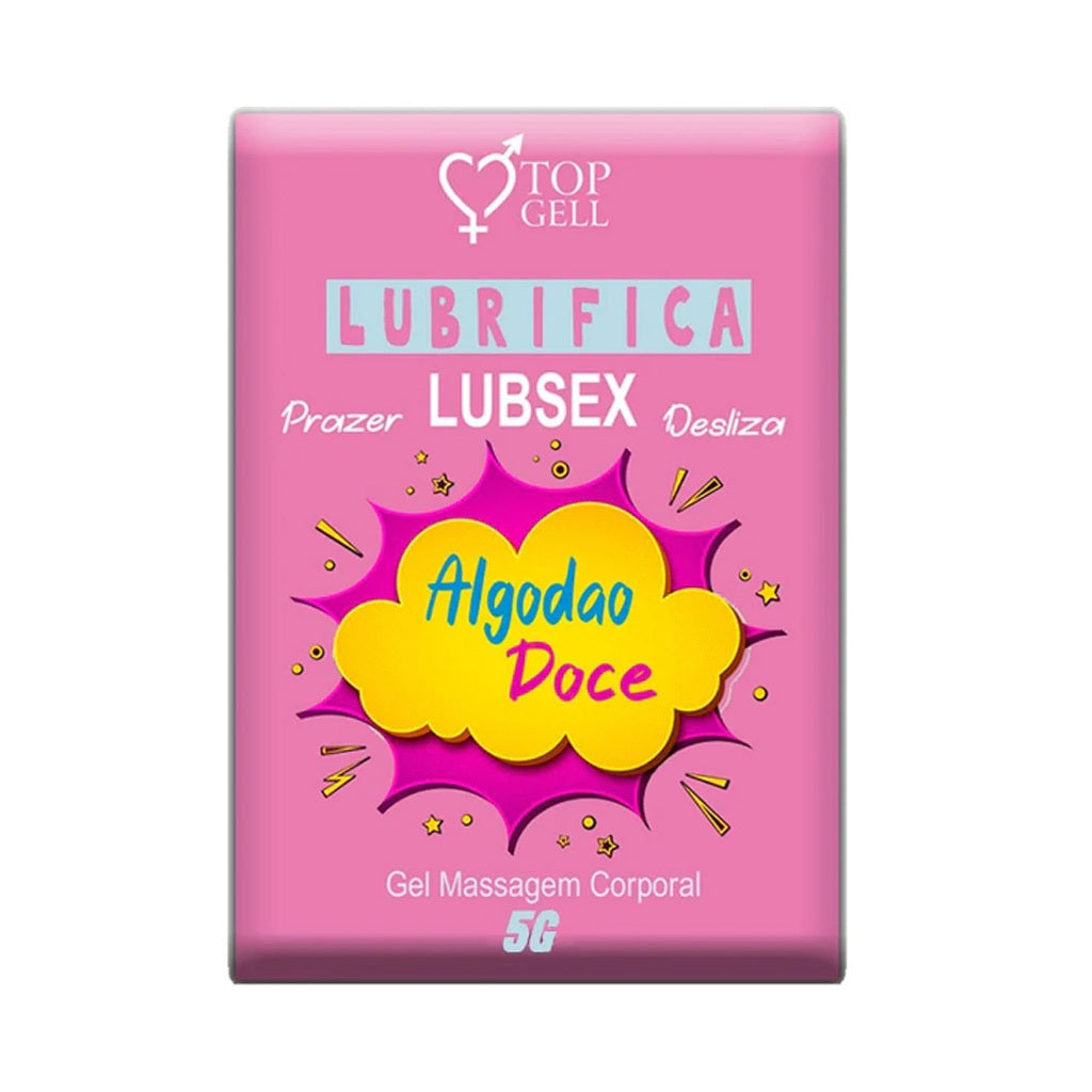 LUBRIFICANTE BEIJAVEL AROMATICO PLUS ALGODAO DOCE 5G TOP GEL