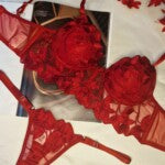 Conjunto Sensual em Tule Bordado