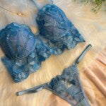Conjunto Sensual em Tule Bordado