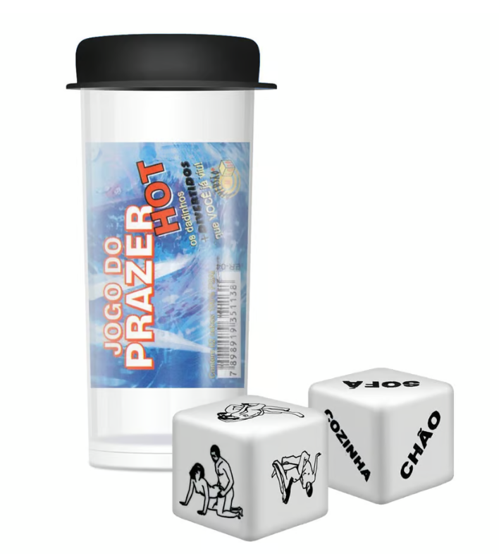DADO DUPLO JOGO DO PRAZER HOT DIVERSÃO AO CUBO