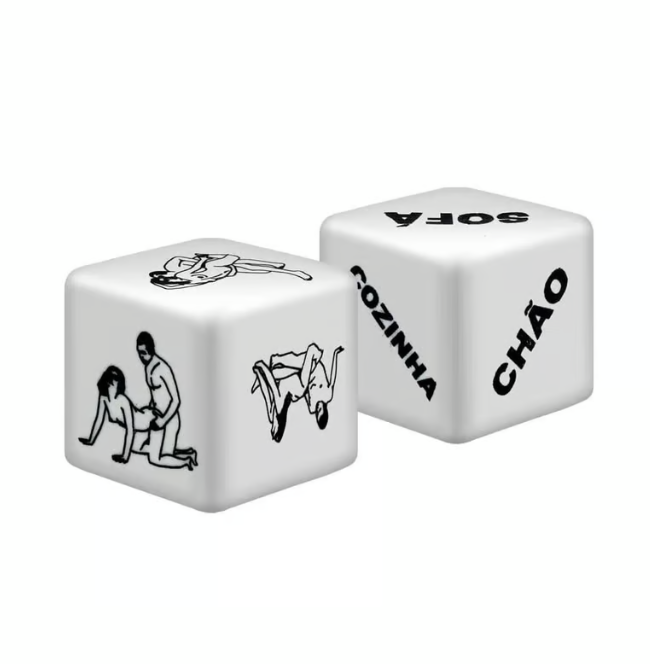 DADO DUPLO JOGO DO PRAZER HOT DIVERSÃO AO CUBO